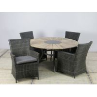 Dining set provence fermo bruin - afbeelding 2