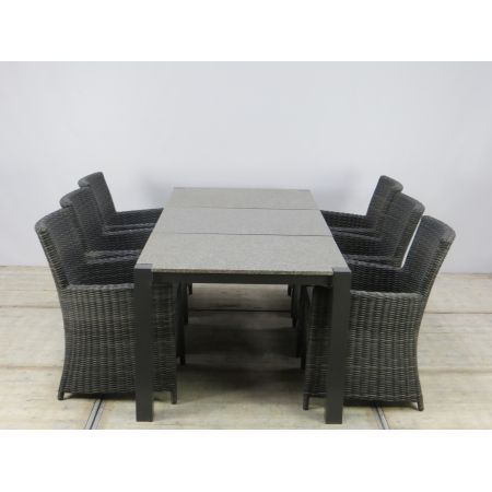 Dining set toscane fermo bruin - afbeelding 1