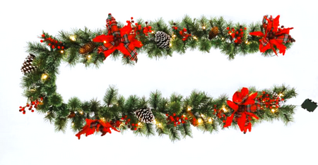 Guirlande Tromse rood