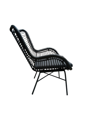 lounge stoel Papillon zwart - afbeelding 2