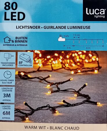 Luca snoerverlichting 80 led