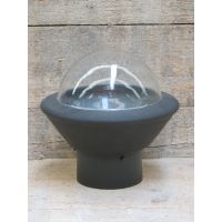 Muurlamp bol zwart 28Ø - afbeelding 2