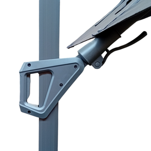 Parasol Faro free-arm grijs 2.50x2.50 - afbeelding 4