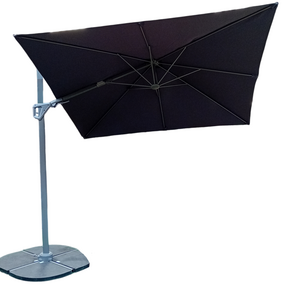 Parasol Faro free-arm grijs 2.50x2.50 - afbeelding 3