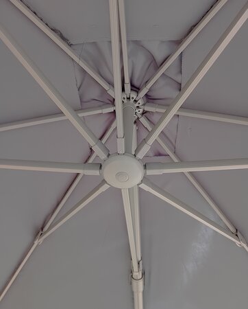Parasol free-arm Milano Grijs 4x3 - afbeelding 4