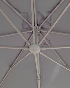Parasol free-arm Milano Grijs 4x3 - afbeelding 4