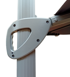Parasol free-arm Milano Grijs 4x3 - afbeelding 3
