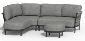 Tierra outdoor fresca lounge set charcoal rechts compleet